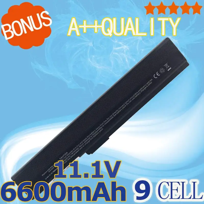 6600 мАч 9 ячеек Φ A52 A52F A52J K42 K42F K52F K52 K52J K52JE K52JC Series | Компьютеры и офис