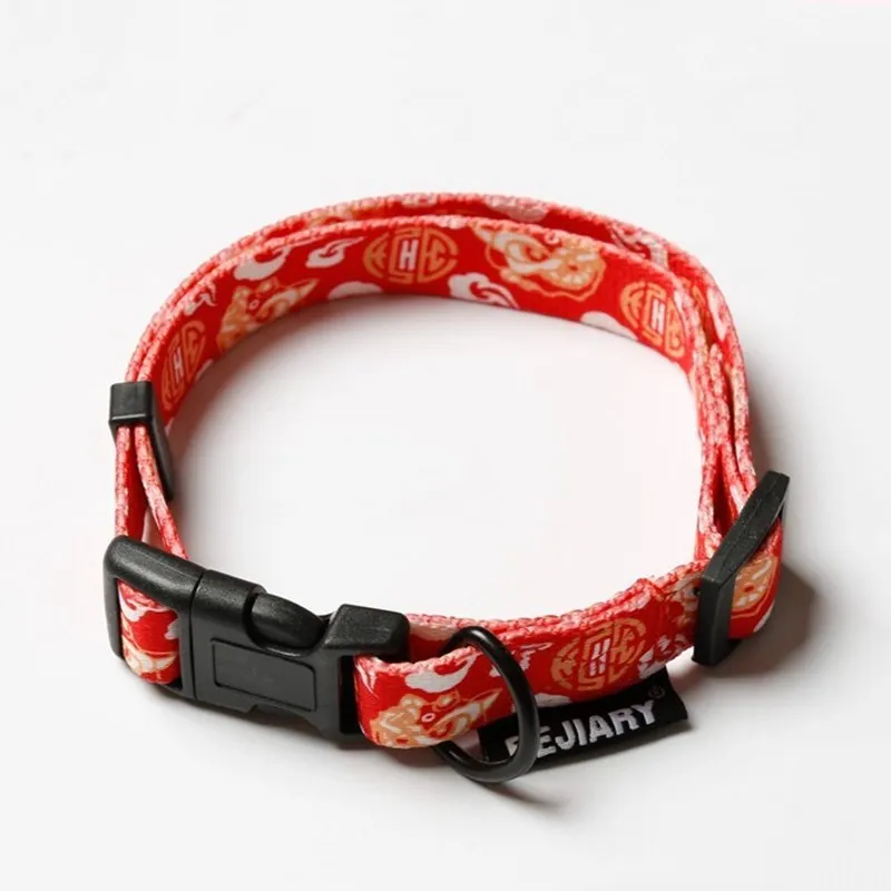 mengceguan Cute Dog Collar Personalized Nylon Fashion pattern Pet dog cat Colllar Puppy Dogs Collars Accessories for Beagle | Дом и сад