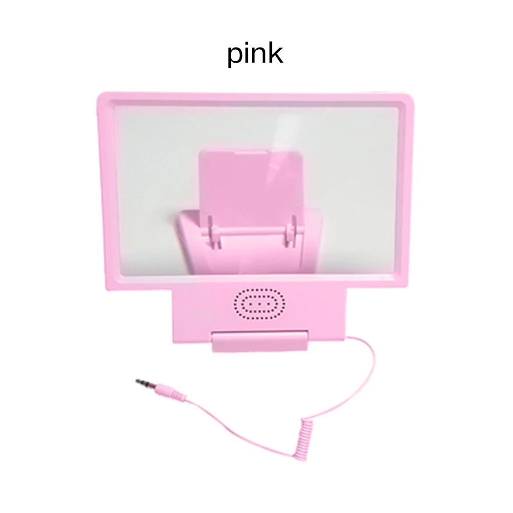 Pink Держатель мобильного телефона с усилителем экрана звуковой сигнал портативный складной универсальный для samsung Galaxy S7/S7 Edge - Цвет: Pink