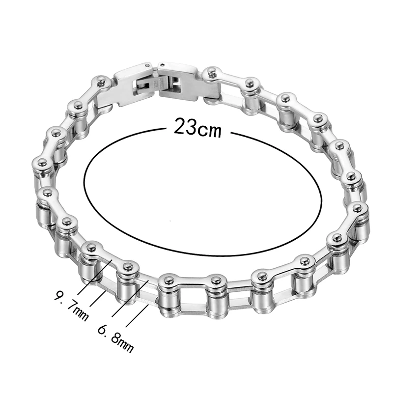 FUNIQUE для женщин и мужчин из нержавеющей стали серебряного цвета Панк Рок