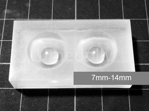 7mm 14mm Umedolly 1 шт. 12 мм 14 мм 16 мм 18 мм 20 мм SD BJD кукла тяжелый ученик глаз Белый силиконовый Плесень базовое давление DIY bjd материалы для глаз - Цвет: 7mm 14mm