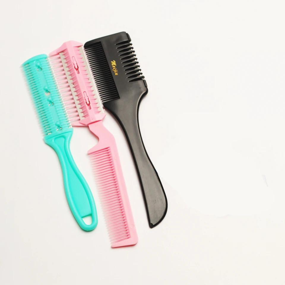 3 шт. профессиональная Бритва для волос расческа-ножницы профессиональный