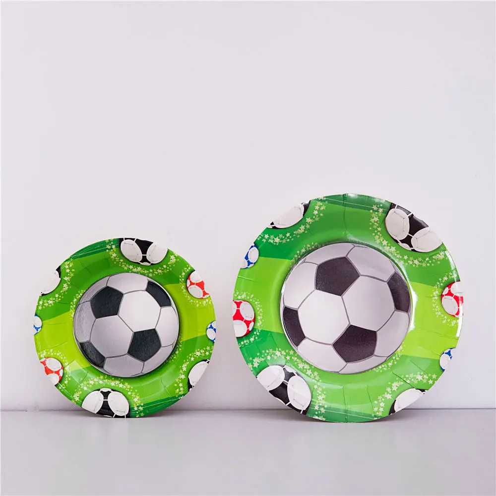 6 шт./компл. футбольная Тема блюда тематические мероприятия одноразовая посуда