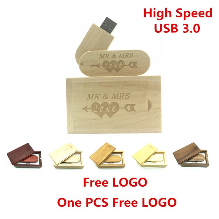 

USB-флеш-накопитель в деревянной коробке, 4/8/16/32 ГБ