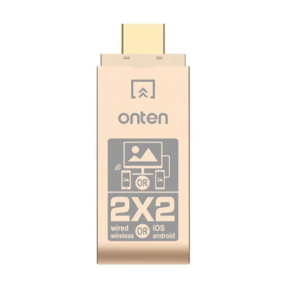 Sand Gold with Logo Беспроводной HDMI адаптер беспроводной Wifi Дисплей ключ приемник Wifi адаптер для iPhone iOS Android Windows tv Miracast HDMI ключ - Цвет: Sand Gold with Logo