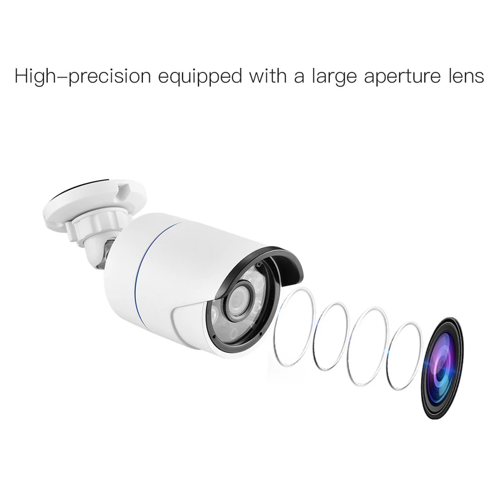 FULL HD H.265 IP камера 1080P 2.0MP SONY IMX323 сенсор Hi3516EV100 6 шт. массив IP66 водонепроницаемый CCTV ONVIF P2P DC12V/48 в PoE