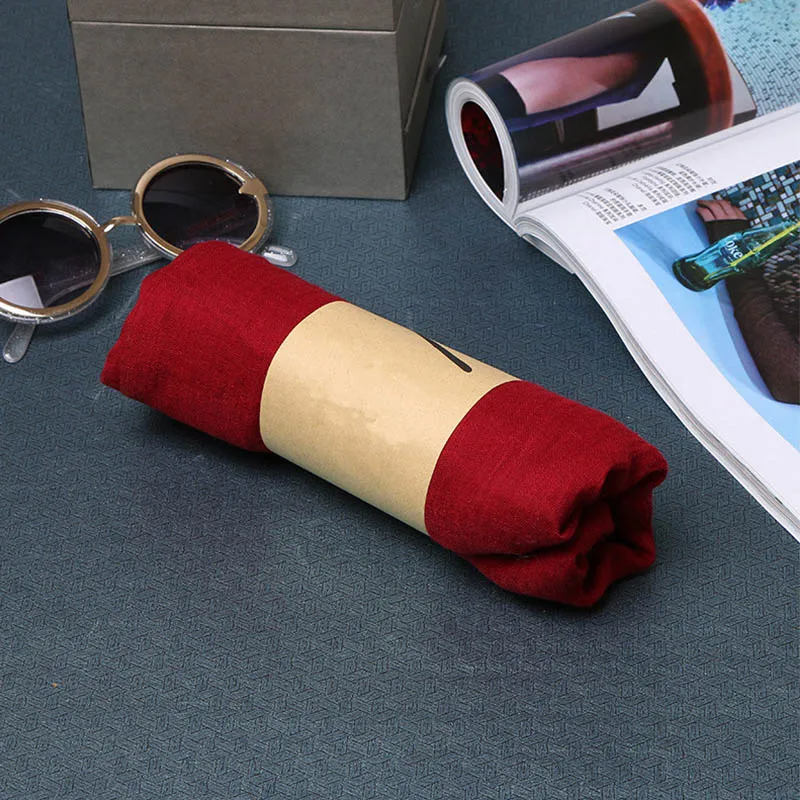 Горячая Корея Стиль Твердые Хлопок Шарфы Для Женщин Осень Украшения Модного