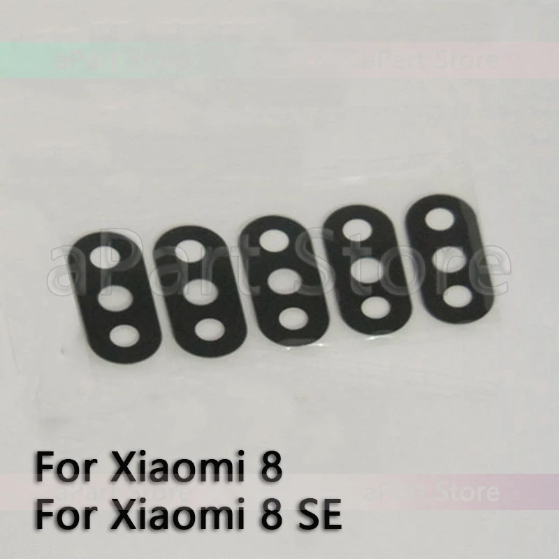 Оригинальное стекло для камеры Xiaomi 8 SE A2 6X Mix 2s Max 3 задний тыловой объектив камеры стекло+ наклейка Замена