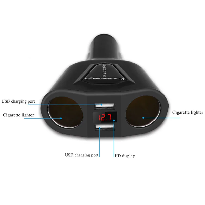 JaJaBor розетка для автомобильного прикуривателя адаптер питания 3.1A Dual USB