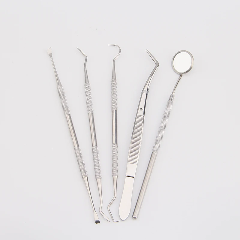 5 шт./компл. зеркало зубные инструменты набор гигиенический зонд нержавеющая