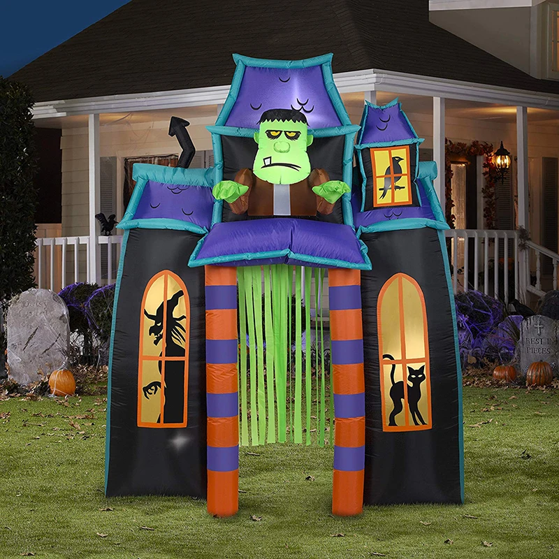 10 футов дутая воздухом Арка Монстр дом с привидениями замок со скелетом призрак