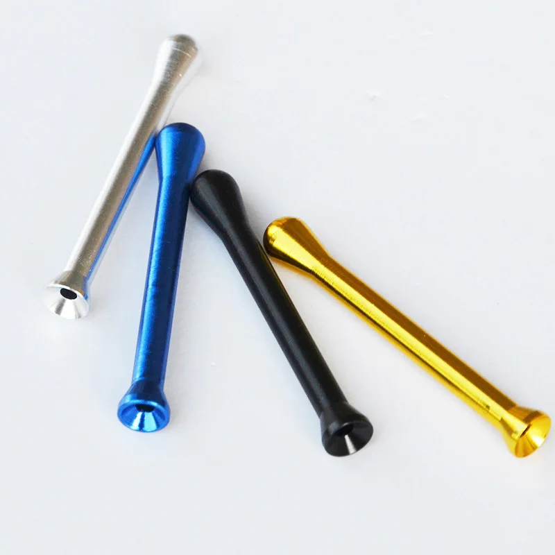 

2 Pcs/Lot Length:70MM Metal Sniffer Snorter Pippotto Bullet Nasal Straw Tube Smoking Accessories Drop Shipping