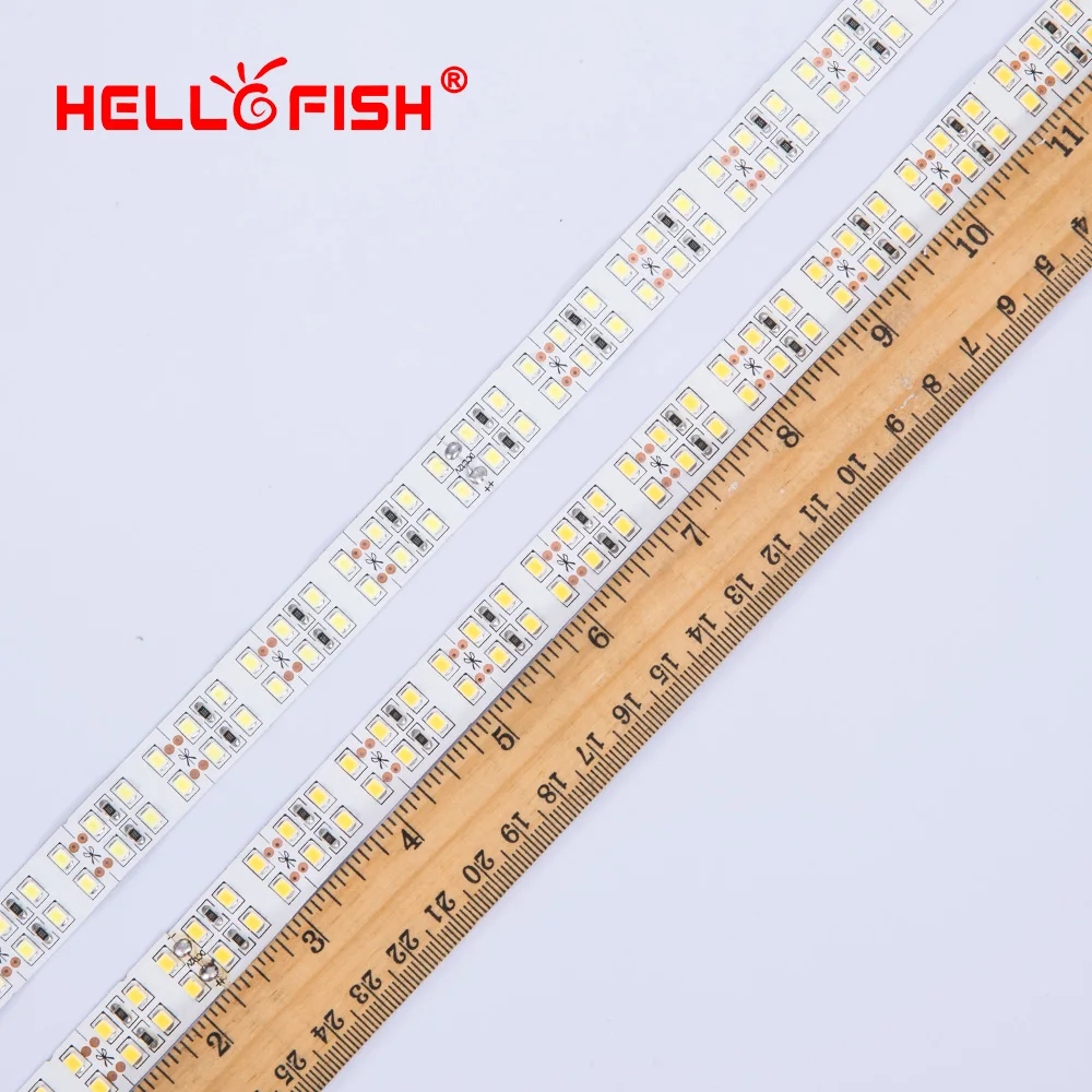 Светодиодная лента 2835 1200 SMD высокой яркости ширина 15 мм 5 м два ряда 12 В гибкая
