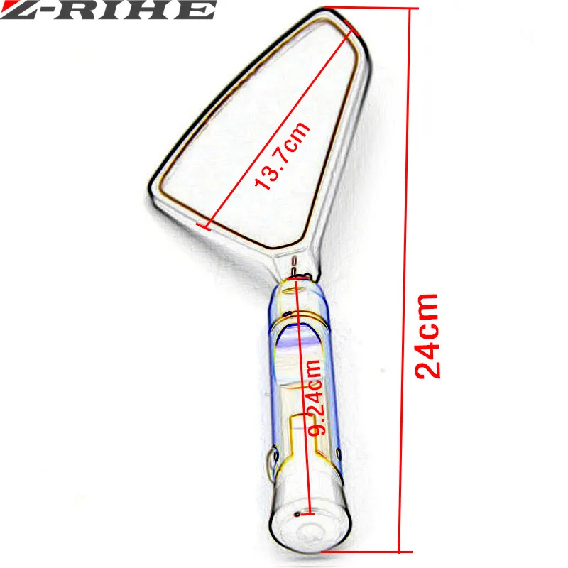 Алюминиевые аксессуары для зеркал заднего вида с ЧПУ мотоцикла honda yamaha Kawasaki z750 Z800