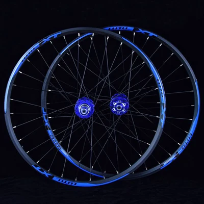 27.5 blue red blue LUTU велосипедные колеса MTB горный велосипед передние 2 задние 4 герметичные подшипники дисковые колеса 26 27,5 29er обод колеса - Цвет: 27.5 blue red blue