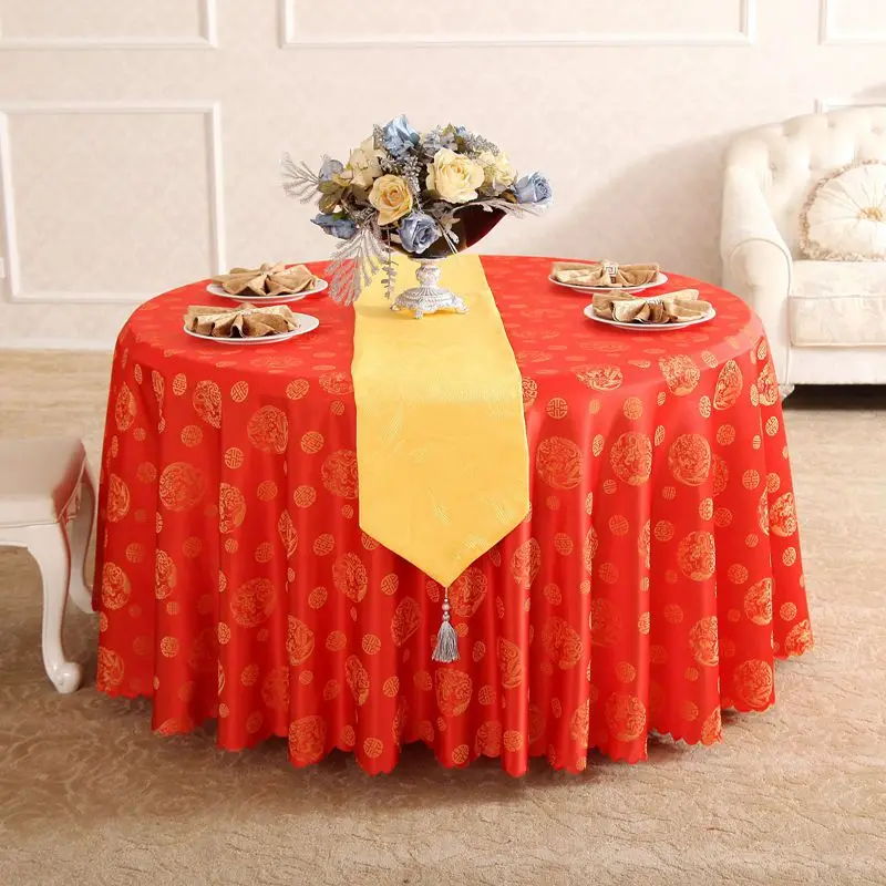 Китайский дракон феникс Свадебная прямоугольная круглая скатерть на стол