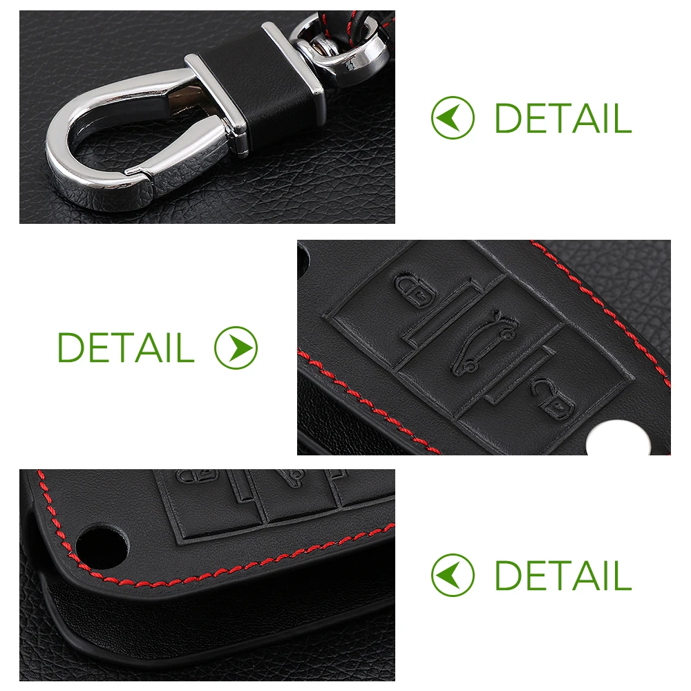 Кожаный чехол для брелка с ключом AndyGo защитный Peugeot 3008 208 308 RCZ 508 408 206 407 307