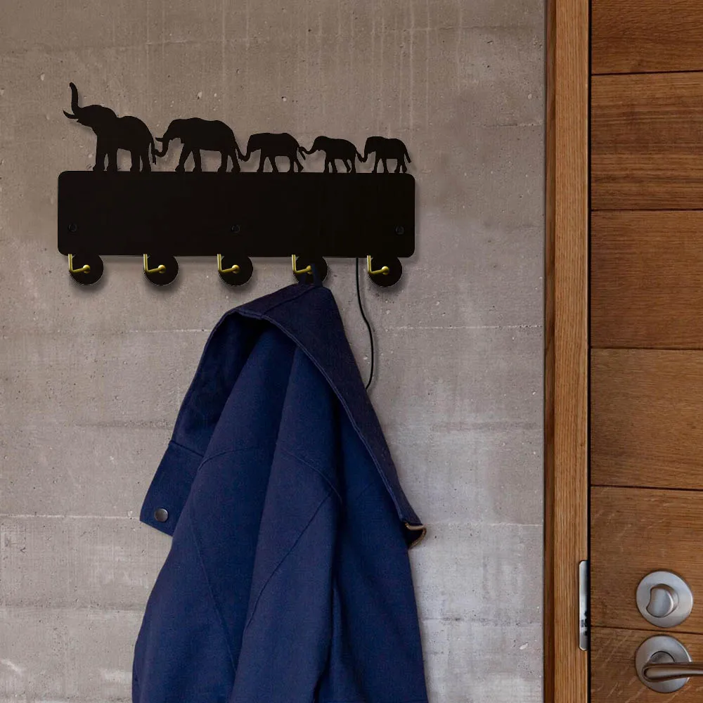 Elephat семейный многоцветный светодиодный светящийся крюк вешалка для одежды