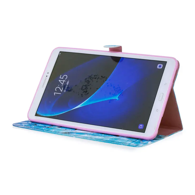 SM-T585 Case For Samsung Galaxy Tab A A6 10.1&quot 2016 SM-T580 T585 T580 Cover Funda 3D Cartoon Animal painted Skin Shell+Film+Pen |