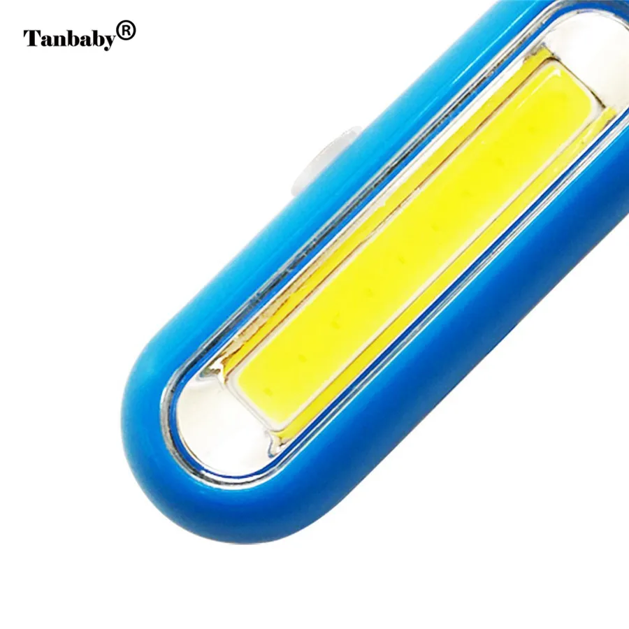Tanbaby мини брелок фонарик карманный COB светодиодный рабочий свет супер яркость