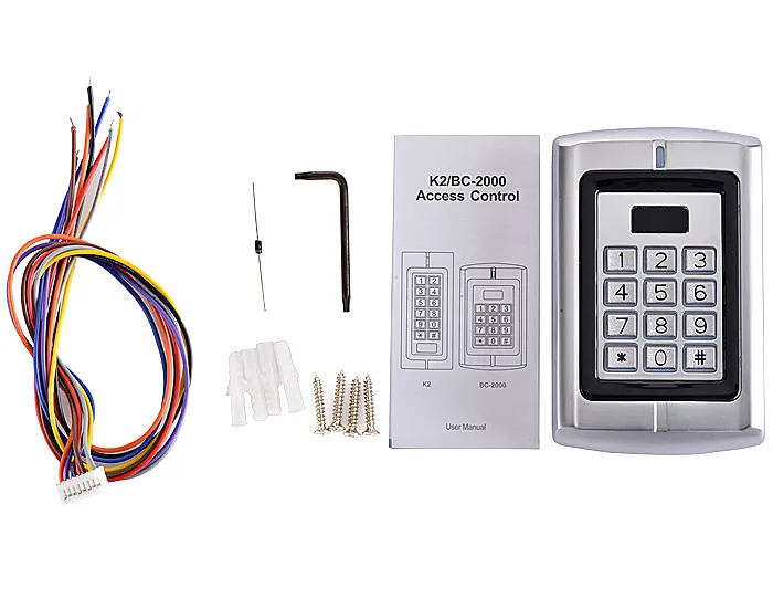 Водонепроницаемый задний план легкий металлический корпус клавиатуры ID EM