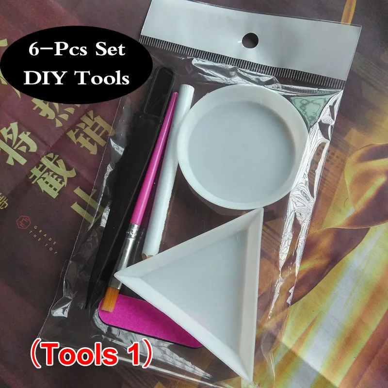 Tools 1 Высокое качество, исправление хрусталя и искусственного алмаза, прозрачный SS6-SS30, разные размеры, кристаллы и камни, 1000 шт./лот, для одежды, сделай сам - Цвет: Tools 1