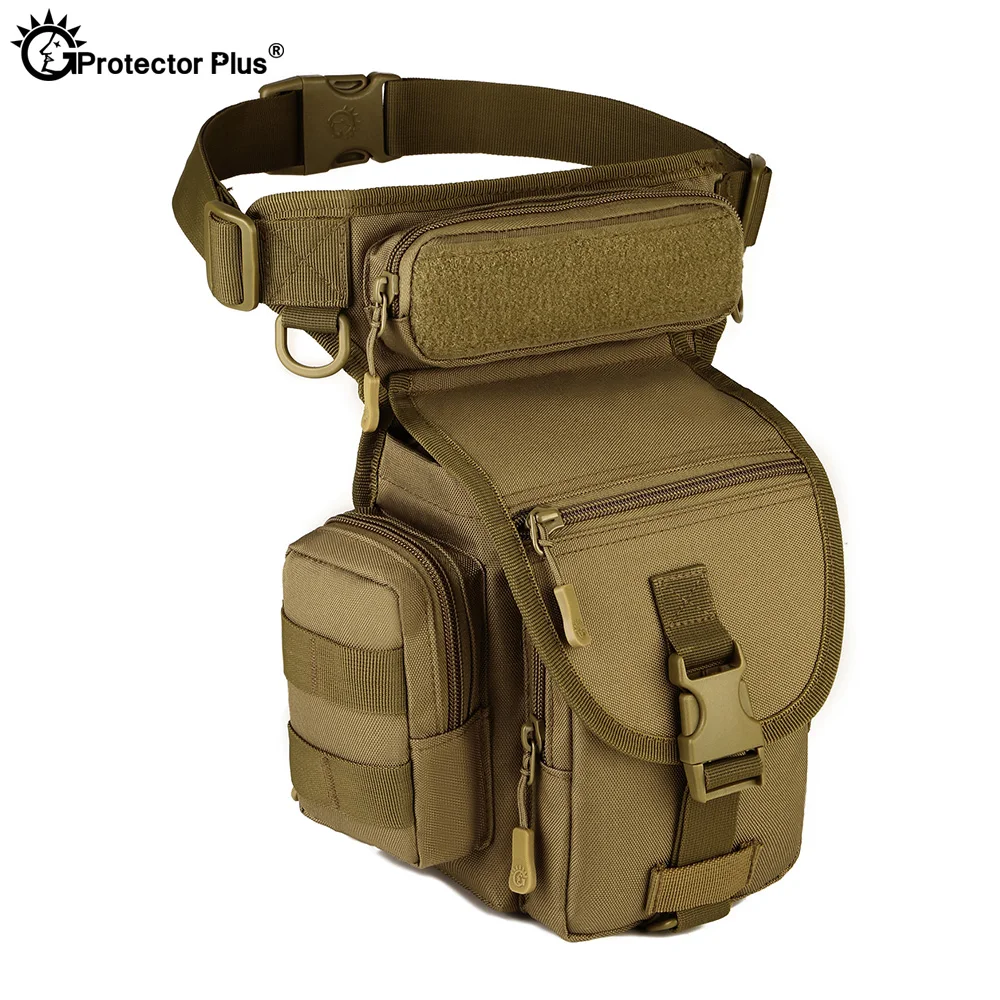 

PROTECTOR PLUS Military Fans Equipment Outdoor Tactical Leg pack Climbing Hiking Camping Waist Bag Waterproof Long Distance