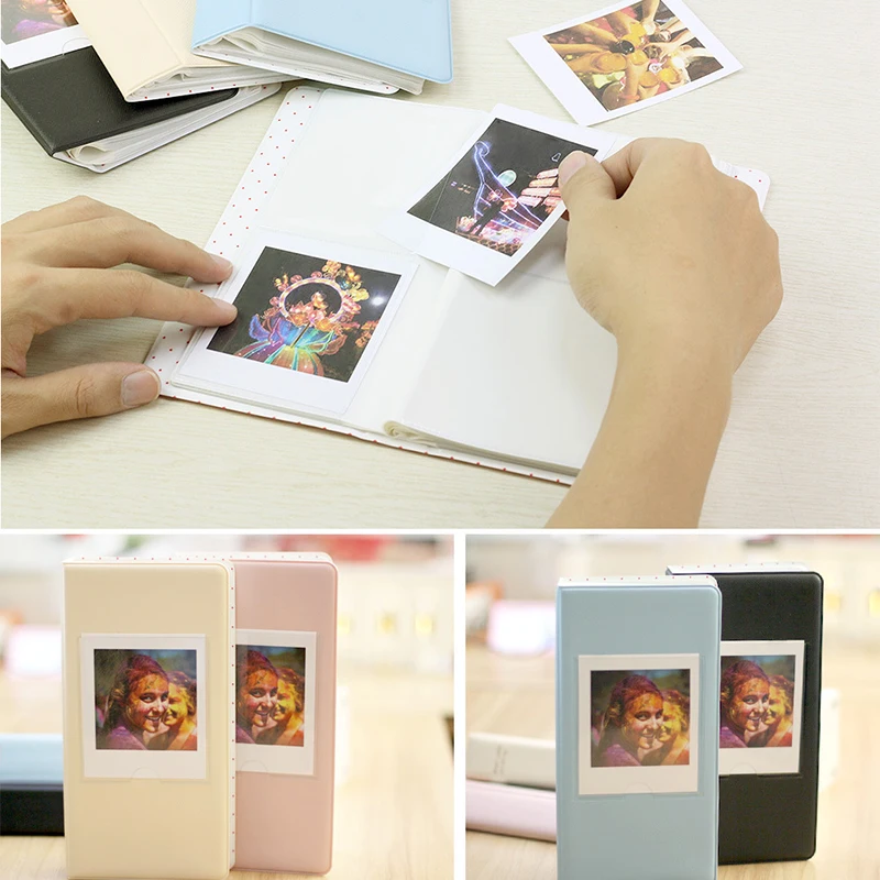 Для фотоальбома моментальной камеры Fujifilm Instax Square SQ20/SQ10/SQ6/SP-3, 64 кармана, Бумажная книга, чехол альбом для хранения