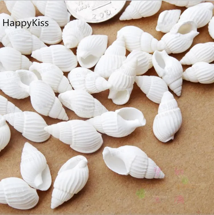 HappyKiss 50 шт./лот белые натуральные ракушки 1-2 см маленькая Морская ракушка