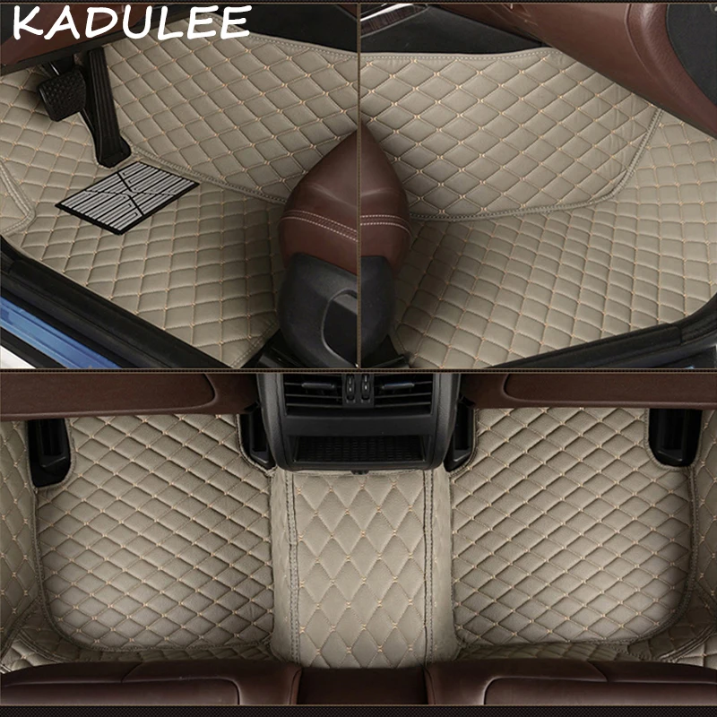 KADULEE автомобильные коврики из искусственной кожи для Great Wall Hover H3 2009- пользовательские накладки для ног автомобильный коврик автомобильные чехлы