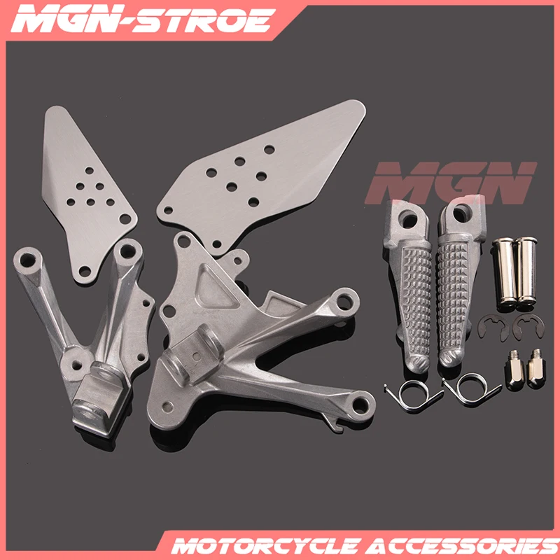 Передние Подножки подножки подножка кронштейн педали для KAWASAKI ZX10R 2006 2007 2008 2009 06 07
