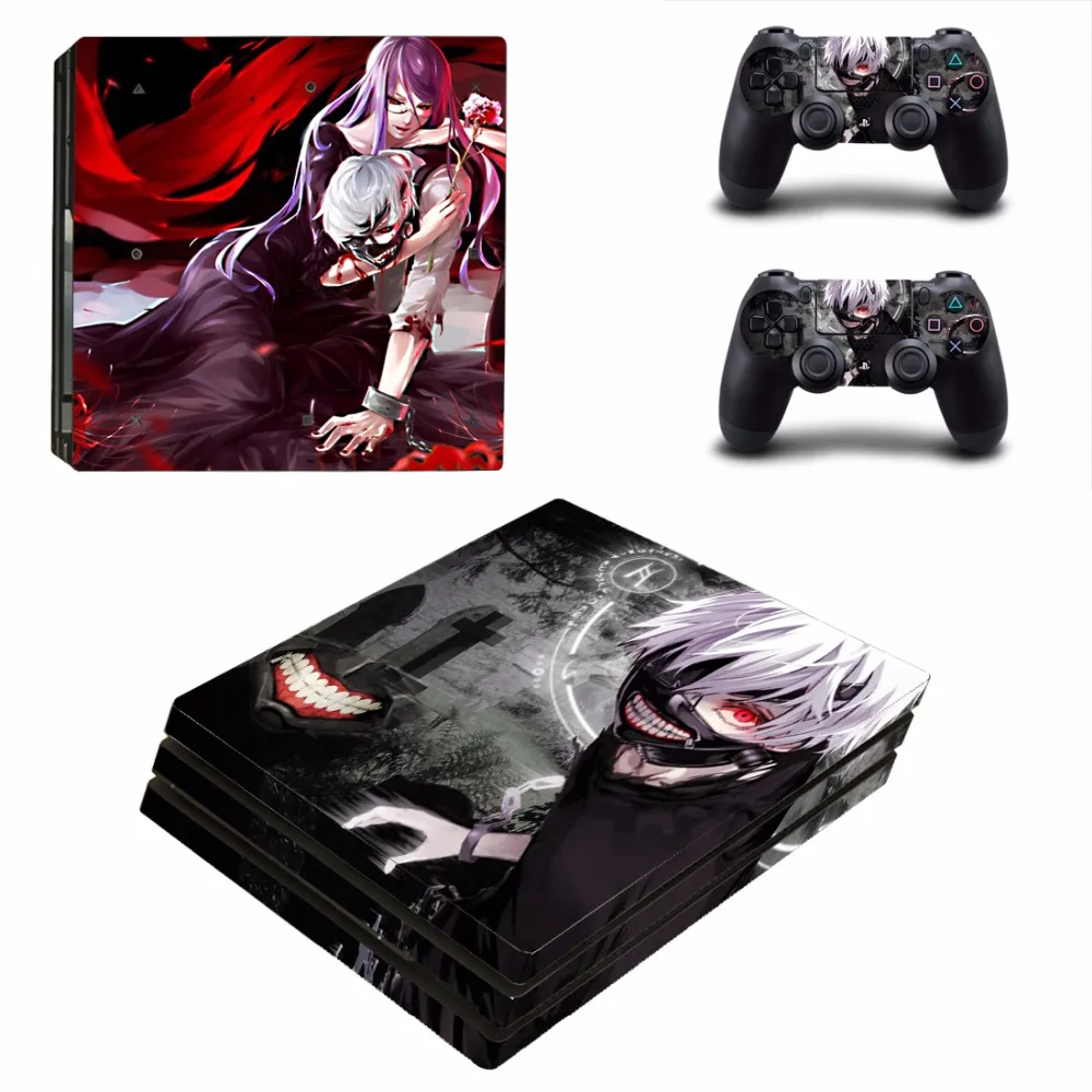 Аниме Tokyo Ghoul PS4 Pro кожи наклейки для Sony PlayStation 4 консоли и 2 контроллеры стикеры