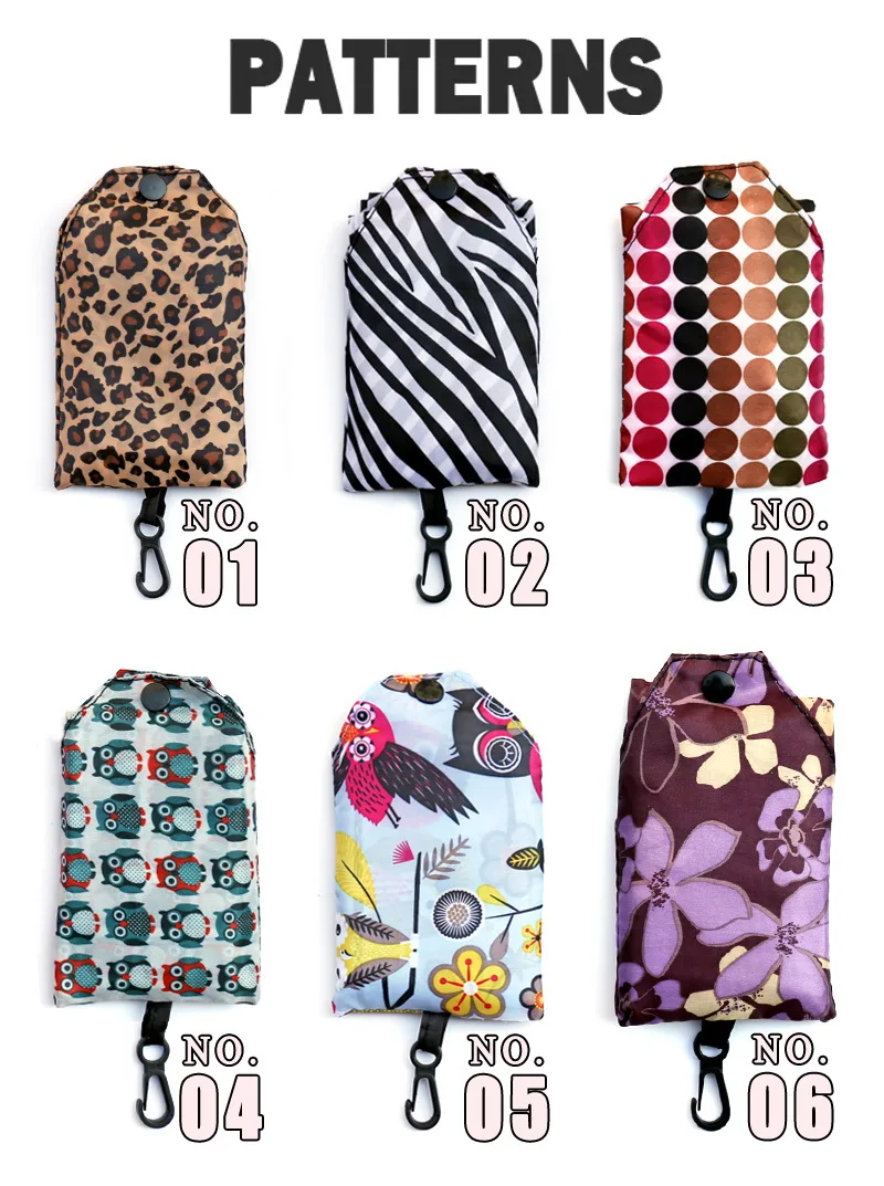 Карманная квадратная сумка для покупок Экологически чистая Складная