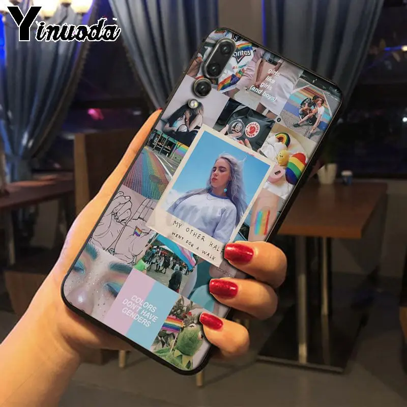 Yinuoda Billie Eilish мягкие Аксессуары для телефонов Чехол Huawei P20pro mate10lite p9 p10plus honor 8x 7A nova3i
