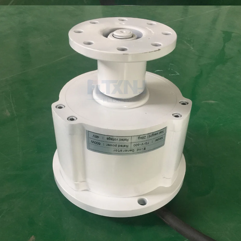 Вертикальные axies 600 w 48 V без щетки, переменного тока редкоземельный постоянный магнит генератор/генератор альтернативной энергии трехфазный