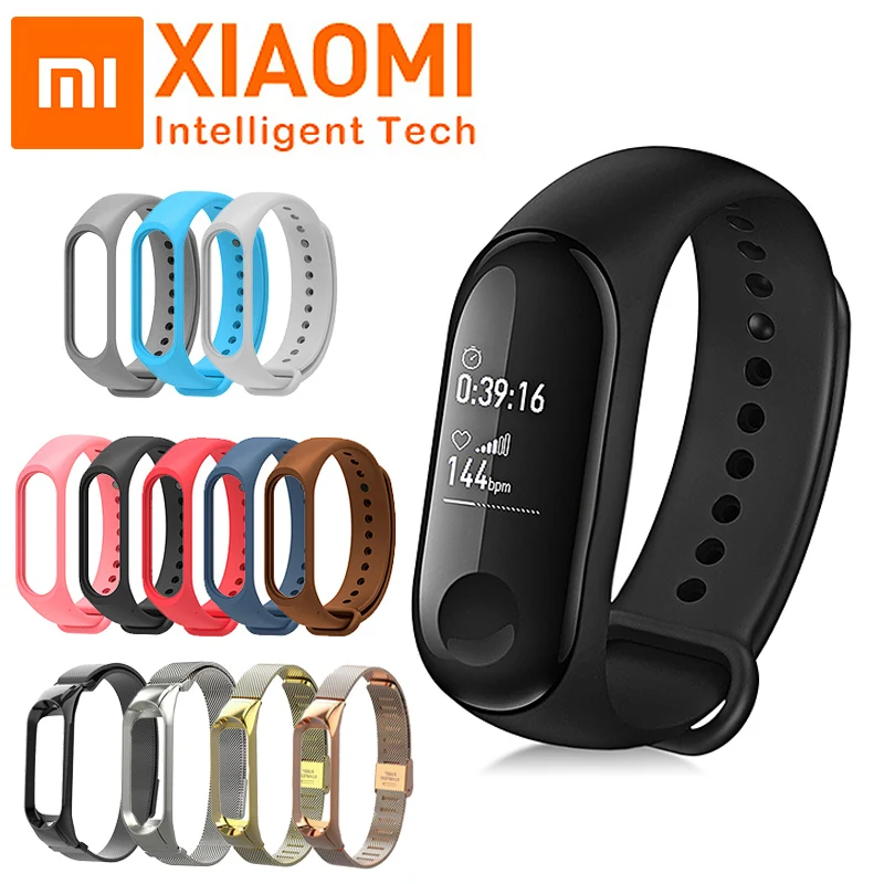 Браслет для Xiaomi Mi Band 4 спортивный ремешок силиконовый на запястье xiaomi mi band