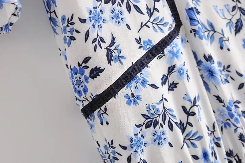 Дениска 2018 Для женщин с цветочным принтом Boho блузка Женский V шеи короткий рукав