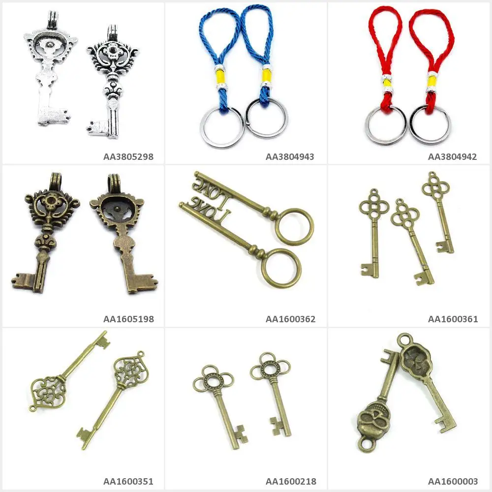 Кольцо-брелок с Красной веревкой и черепом | Украшения аксессуары