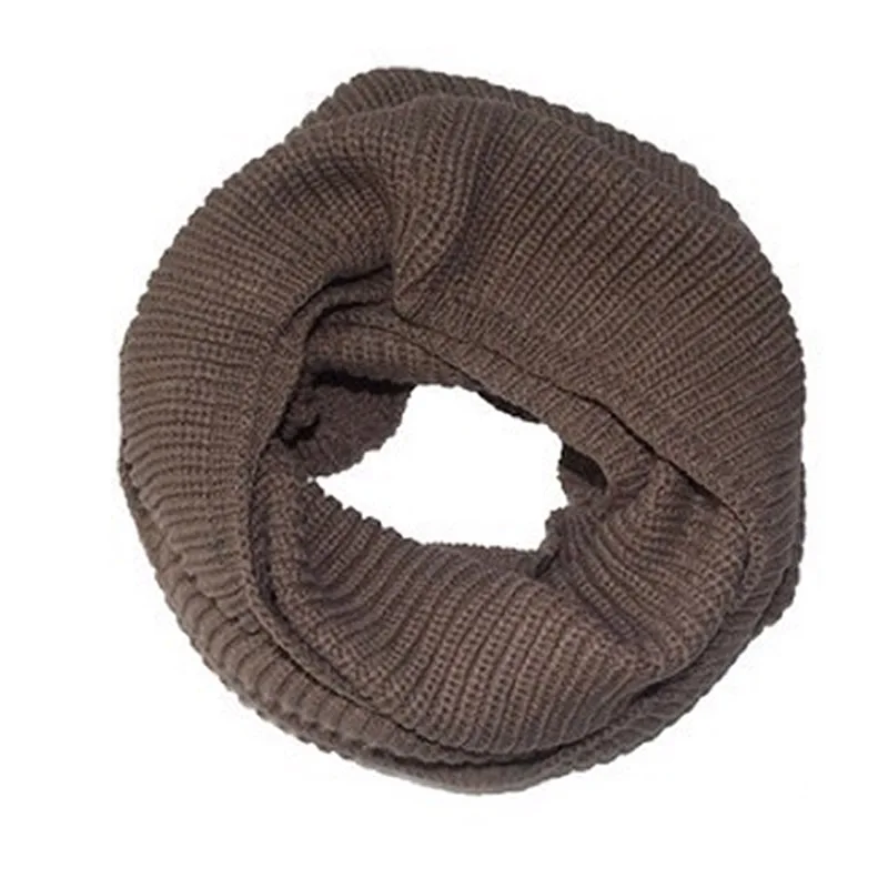 

KLV 11 Colors Fashion Women's Men Winter Warm Infinity 2 Circle Cable Knit Cowl Neck Long Scarf Shawl