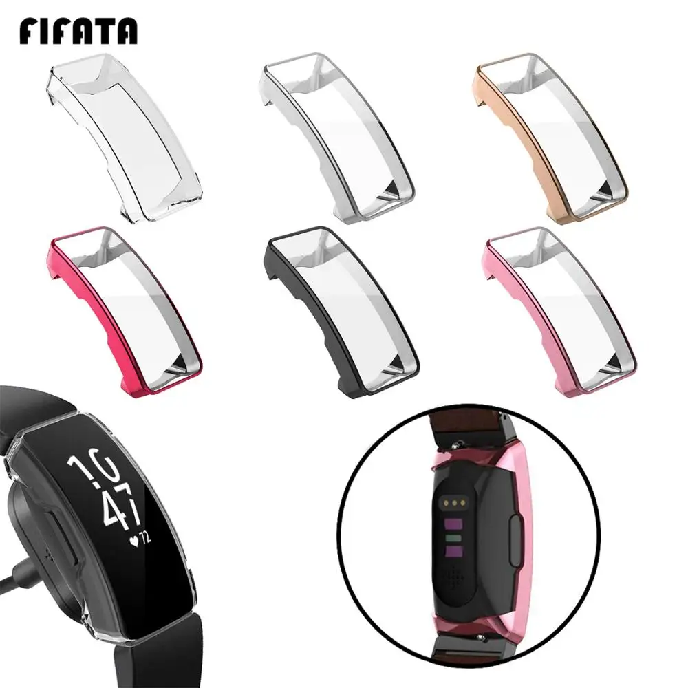 Чехол FIFATA из ТПУ Для Fitbit Inspire HR, защита экрана, противоударный чехол для Fitbit Inspire, аксессуары для браслетов