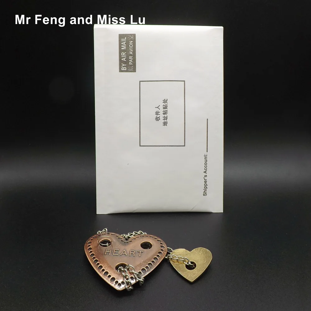 Таинственный замок игрушка в виде сердца литая металлическая головоломка