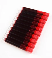 30pcs red ink cartridge refills fountain pen brand caliber 3mm universal other brands are also suitable