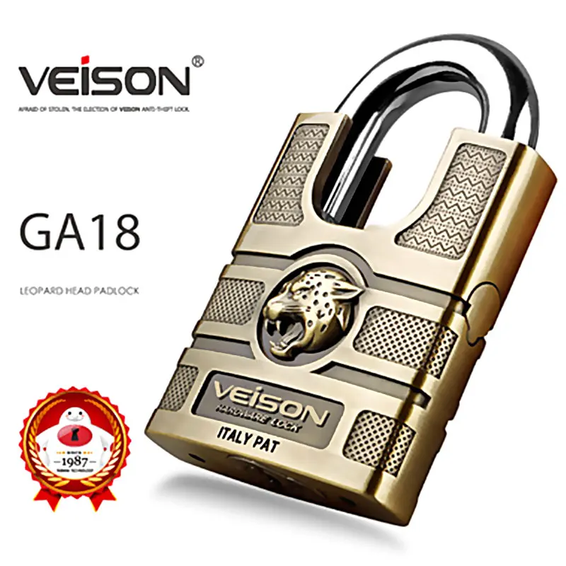 VEISON Противоугонный замок с леопардовой головкой защитный дверной для общежития