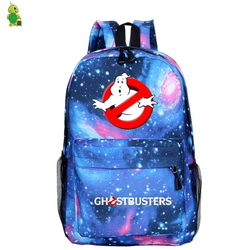 Рюкзак Ghostbusters школьные сумки для подростков мальчиков и девочек Galaxy Space рюкзак