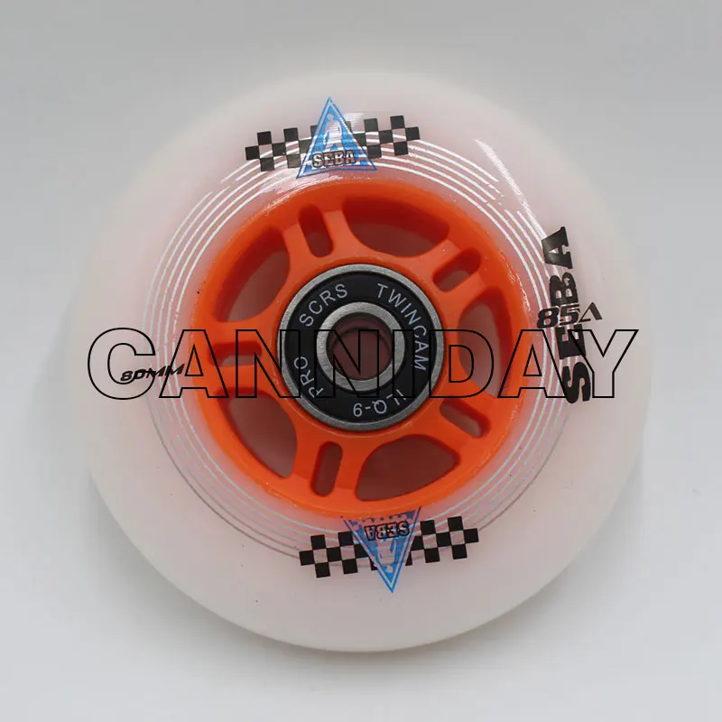 white76mm 72/76/80 мм роликовые коньки колеса с ILO-9 подшипник для скейтборда колеса для скейта - Цвет: white76mm