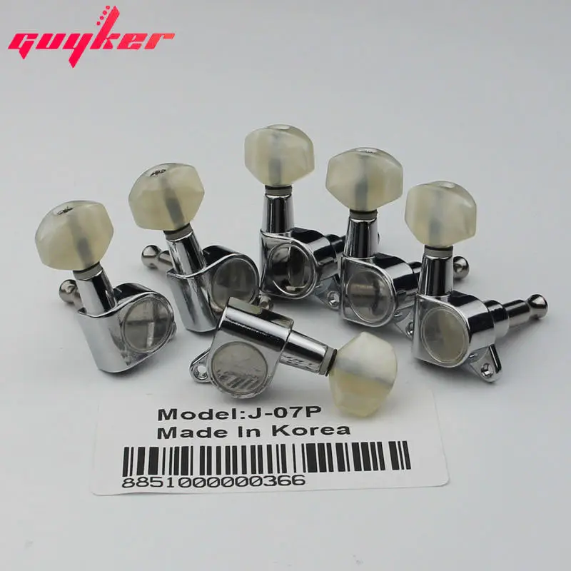 Хромированная акриловая кнопка для настройки гитары 6R Sta J07P|guitar tuning pegs|tuning pegsguitar |