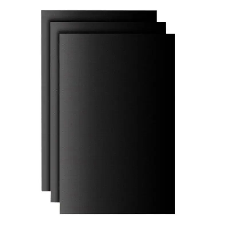 2018 3/5шт/упак. Маты для гриля BBQ Высокотемпературно-стойкие Листы для жарки Портативные Легко чистящиеся черные 40*33см.