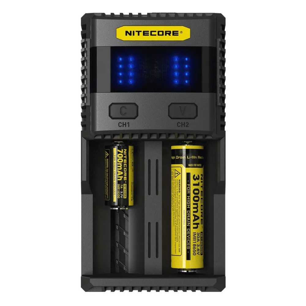 Оригинальное Nitecore SC2 зарядное устройство с USB для LiFePO4 литиевая Ni MH батарея|charger with