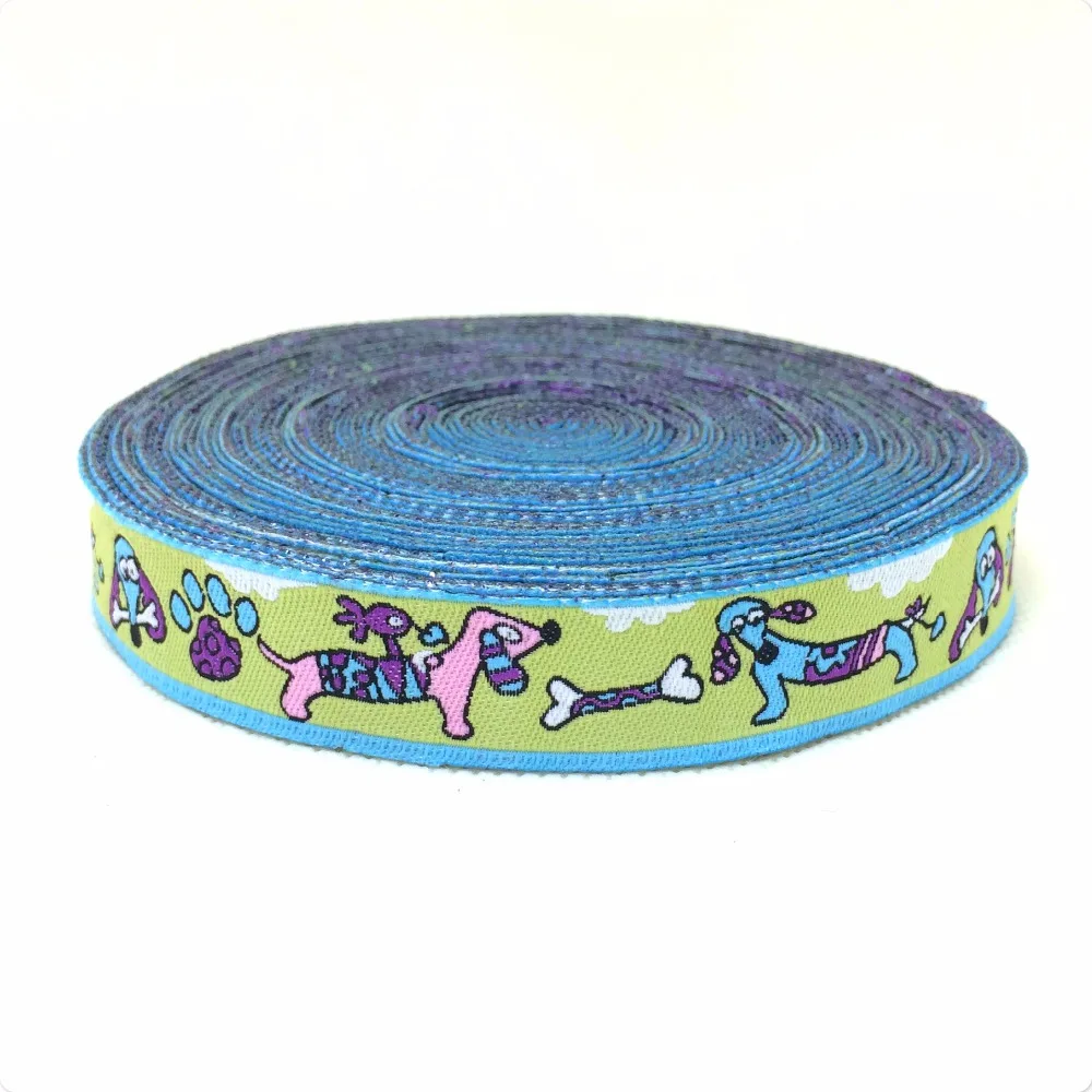 

Новое кружево 5/8 дюйма, 16 мм, 10 ярдов/комплект, 100% полиэстер, компьютерное плетение, жаккардон, продажа с собакой и красивыми косточками. Отпе...