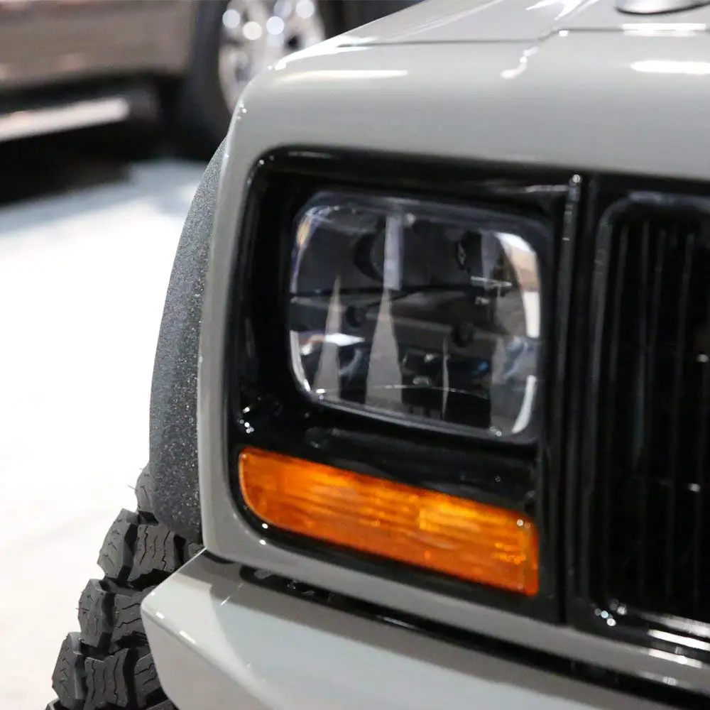 2 шт. для jeep Cherokee XJ 5x" прямоугольный светодиодный фонарь 6x7 квадратный светодиодный головной фонарь для грузовика Освещение Фары для MJ Comanche